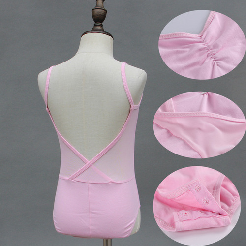 Children's Dance Wear, Girls' Summer Large Red Tank Top Practice Suit, Chinese Dance Body Suit, Ballet Black Gymnastics Suit