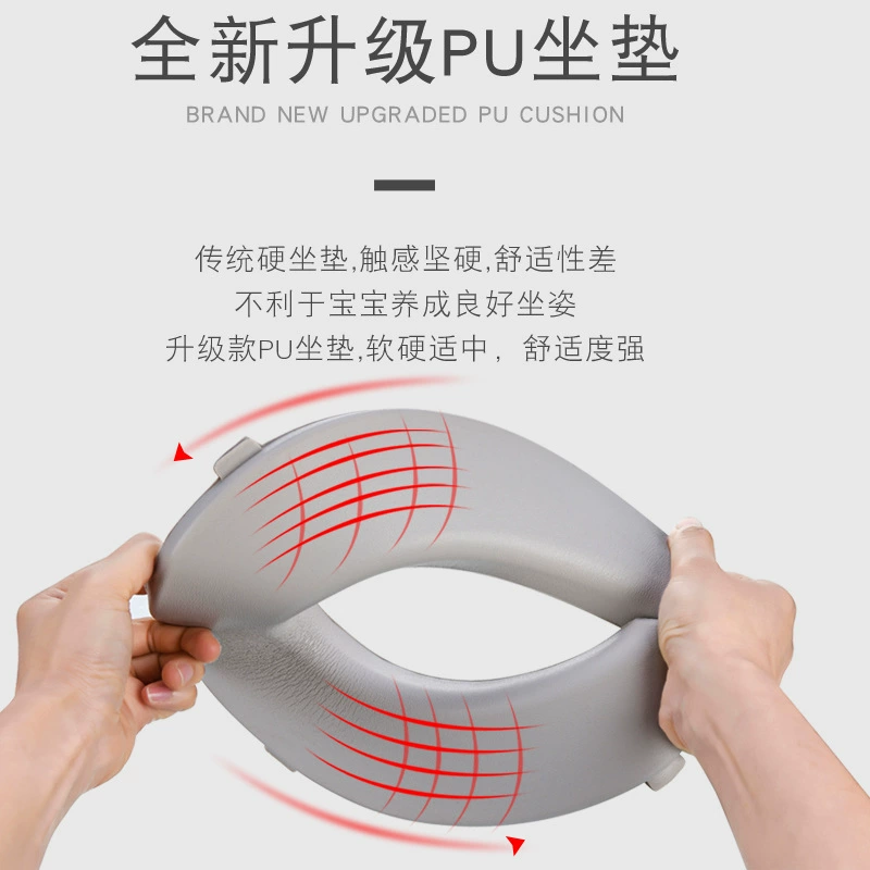 Children's toilet seat for baby with handles