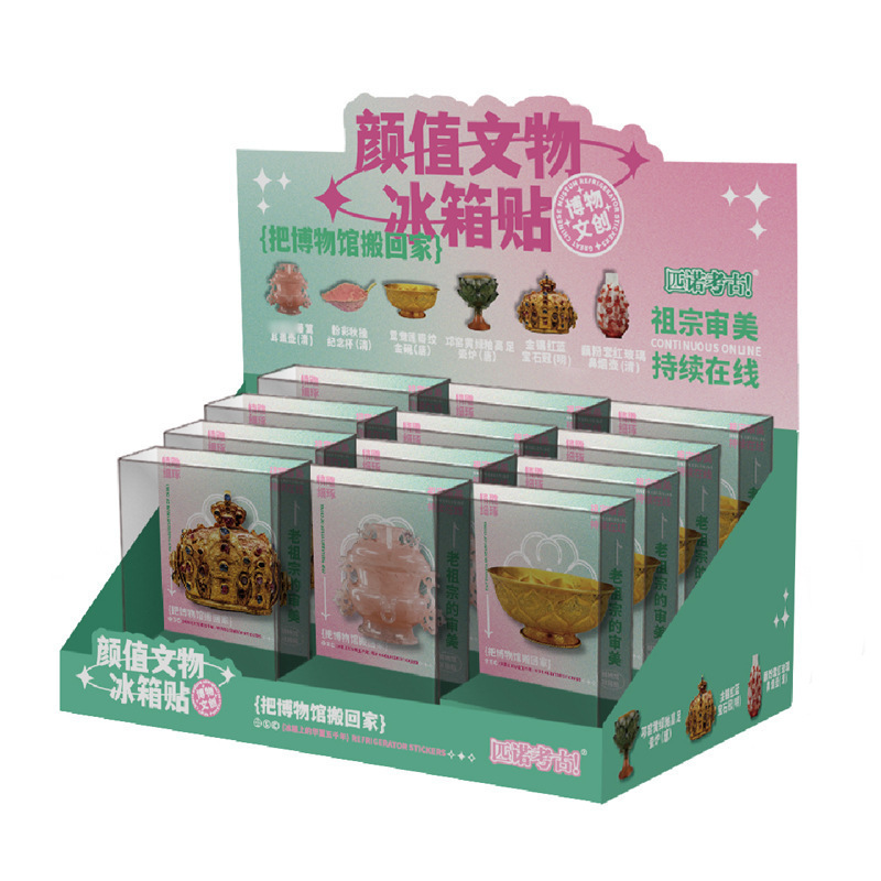 匹诺考古博物馆文创冰箱贴颜值文物立体装饰还原历史复古创意国风|undefined