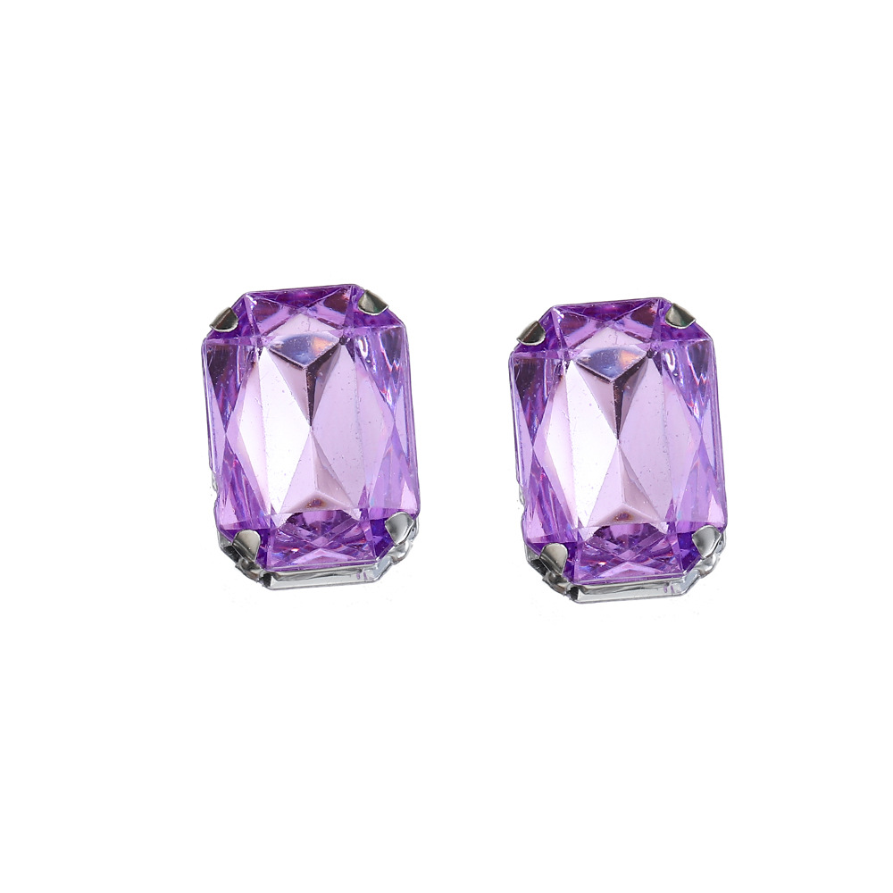 Fábrica al por mayor cosida a mano garra diamante 18*13mm rectangular imitación cristal diamante transfronterizo DIY joyería accesorios de vestir image 12