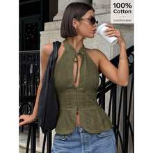 W 76816 Hollow solid vest �οմ�ɫ���Ŀ羳����ͨ��