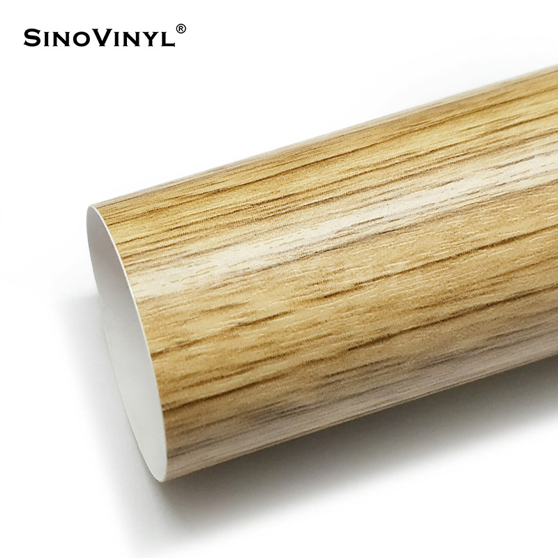 Carlake grano de madera cambio de color película pera flor madera decoración interior cambio de color Acacia madera central control pegatina simulación película de madera
