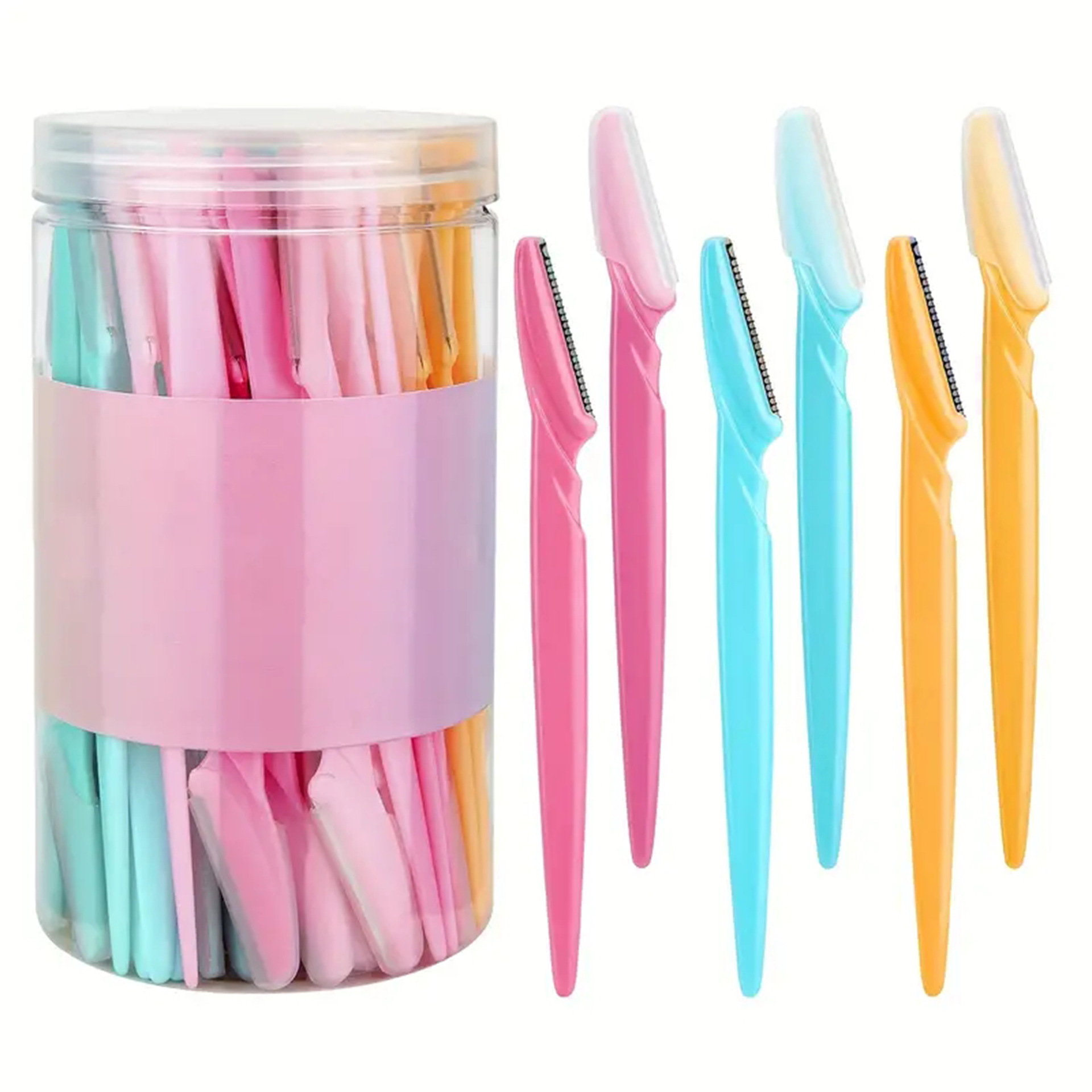 Cuchillo recortador de cejas macro, raspador de cejas, anti-rayado, belleza enlatada, afeitadora de cejas, herramienta de belleza