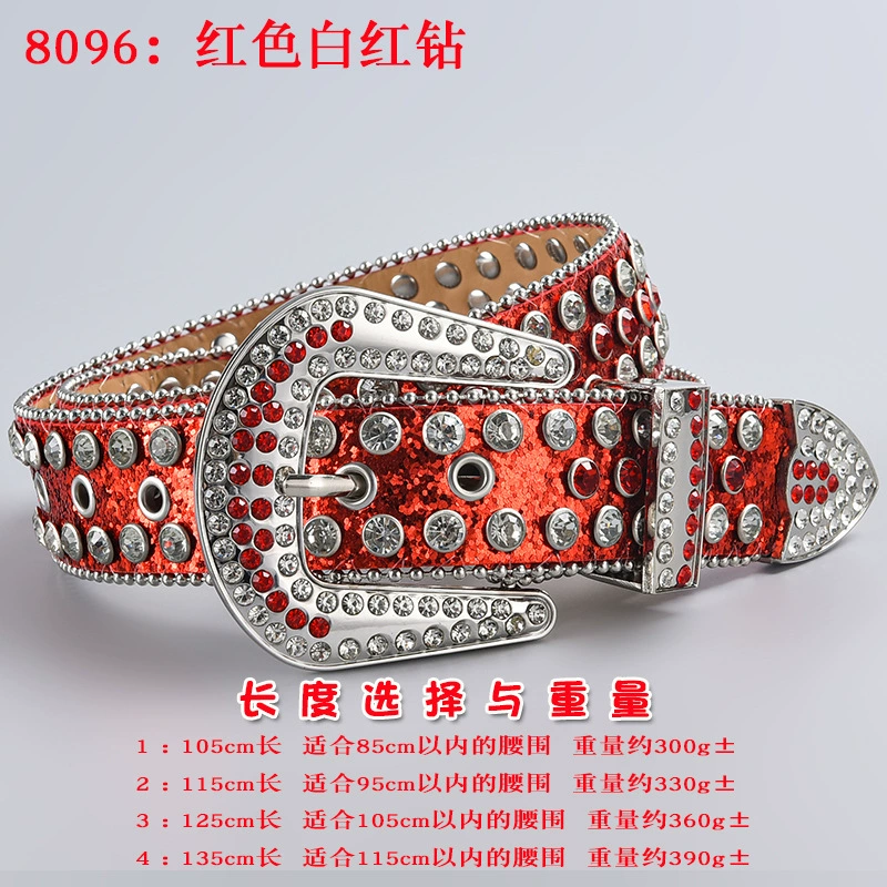 Пояс 3 шт, пояс из акрилового страза в форме diamonds, панк стиль, длины 105–135 см