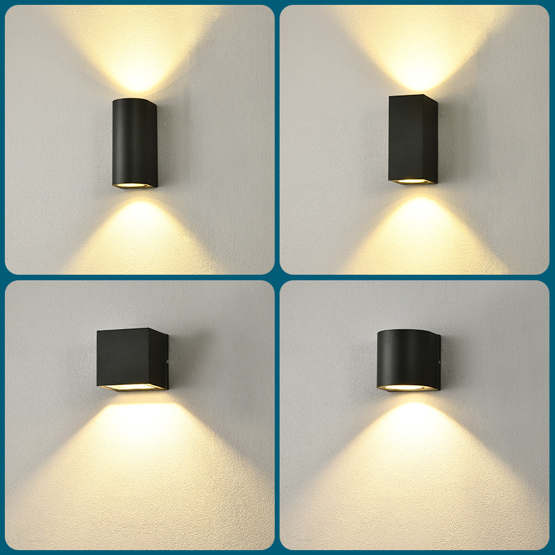 Indoor and outdoor universal wall lamp outdoor waterproof courtyard wall lamp up and down lighting balcony aisle terrace wall washing lamp