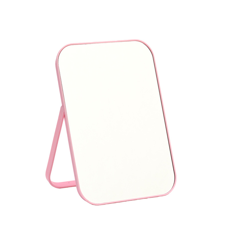 Inswind color dopamina dormitorio espejo de maquillaje de escritorio plegable portátil espejo de escritorio de oficina en el hogar espejo de escritorio ligero