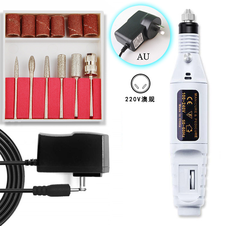 Deseo transfronterizo Amazon uñas máquina de pulir removedor de uñas máquina de esmalte de uñas traje de uñas pluma pulido