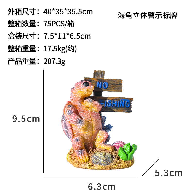 Nuevo producto pecera decoración decoración decoración artesanía paisajismo submarino pequeño animal letrero pulpo delfín comerciante recomendado