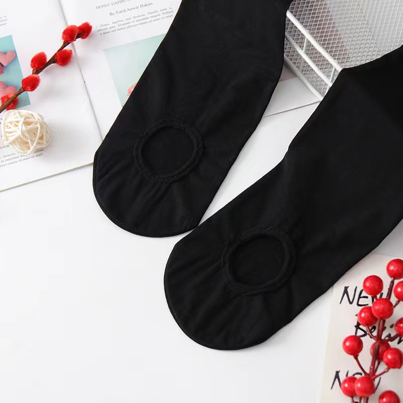 Primavera y otoño delgada mujer acero calcetines resistentes al desgaste anti-gancho alambre anti-descomposición calcetines resistentes no se pierden piernas delgadas