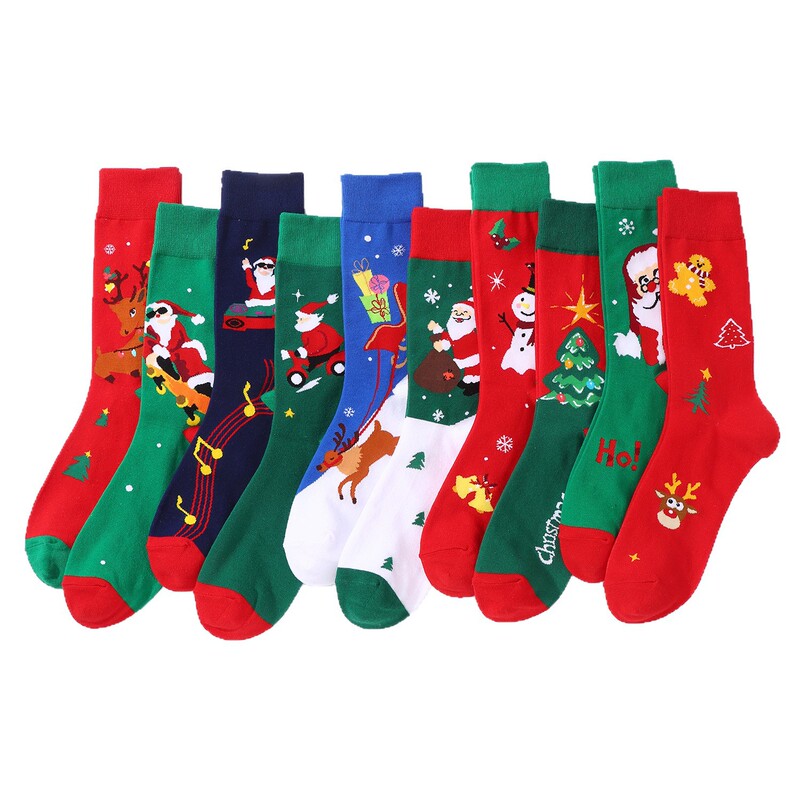 Haichin クロスボーダー クリスマス ミッドチューブ トレンド ソックス レディース ヨーロッパとアメリカのトレンド ブランド クリスマス ソックス ロングソックス メンズ イン トレンド ソックス|undefined