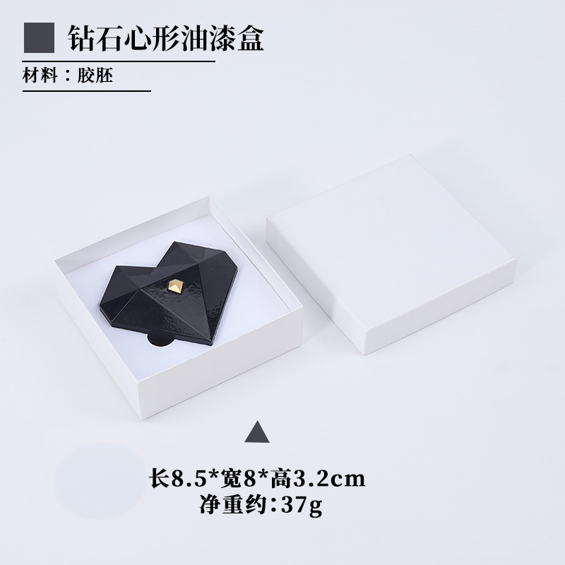 Caja de anillo de pintura en forma de corazón Caja de regalo del día de San Valentín Caja de embalaje de anillo creativo Caja de anillo de propuesta de boda de alto nivel Caja de diamantes al por mayor image 9