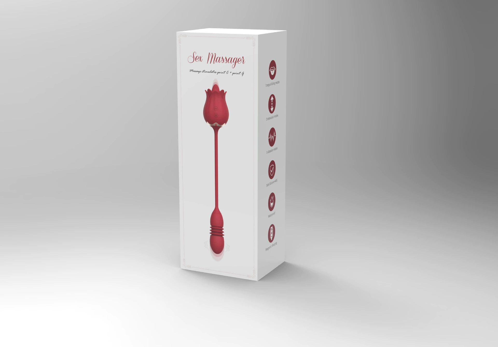 Детский массажёр-стимулятор для взрослых Dream Horse Rose Exploring Flower 2nd Generation Tongue Licking Vibration Polying Egg Boys Massage Licking Stimulator Sex Self -Products
