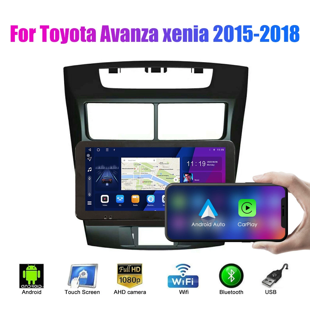 Подходит для тачки Toyota Avanza 2015-18 Android навигатор GPS с обратной съемкой все-в-одном