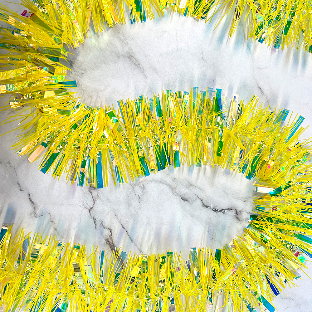 Colorido oro de lana alargada cinta de colores suministros de boda Día de los niños cumpleaños Navidad boda escalera decoración del aula