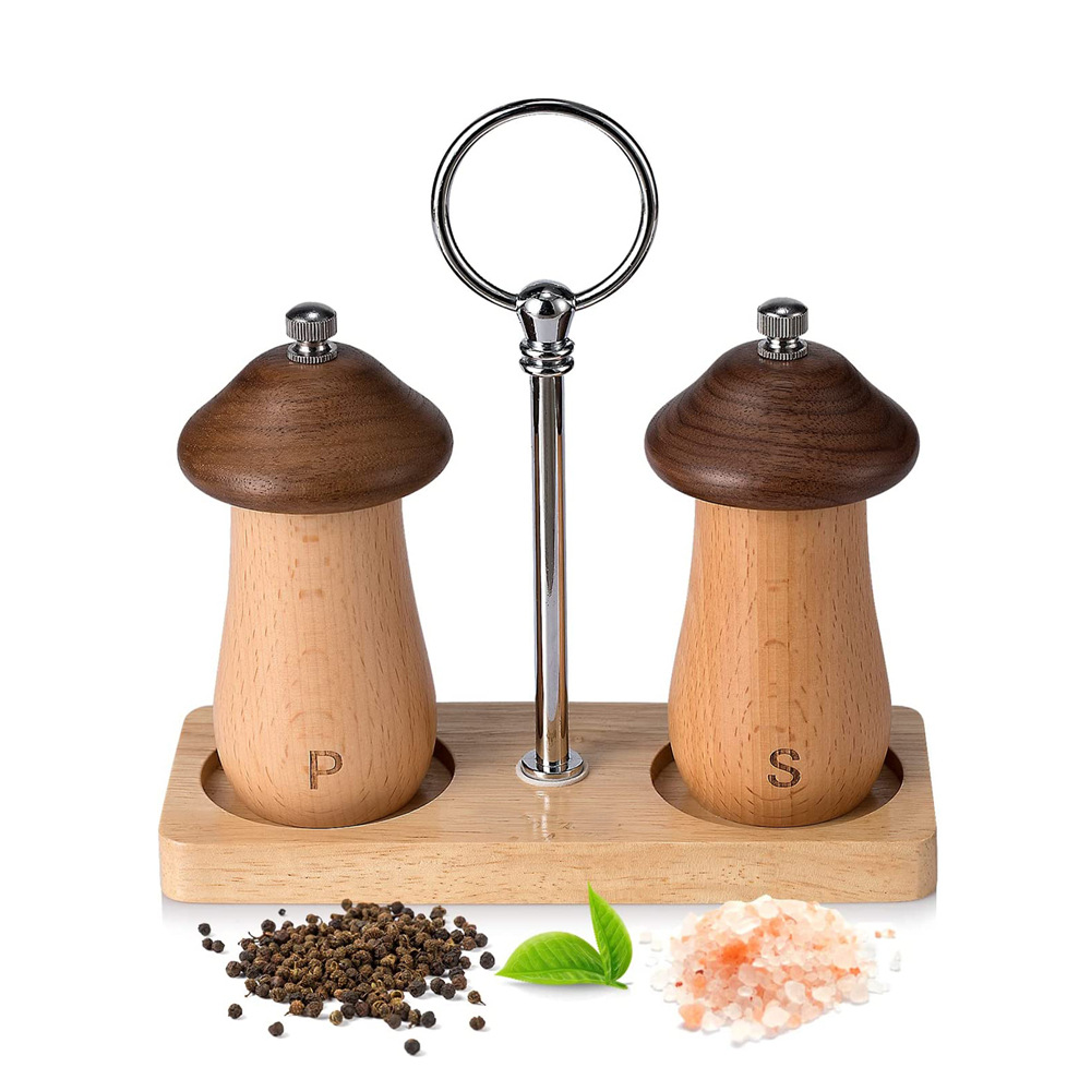 Pequeño molino de pimienta portátil Estilo nórdico molino de pimienta sal de mar molinillo de pimienta cocina condimento botella