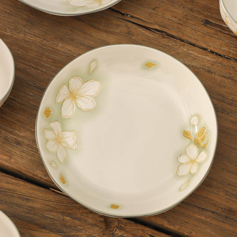 cubiertos de estilo japonés frescos bajo esmalte de cerámica de color platos de cajas de regalo set de eventos comerciales de apertura de regalo de regalo tazón
