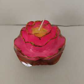 宝福莲花灯蜡烛荷花蜡烛莲花蜡烛长明灯红色灯还愿厂家酥油灯