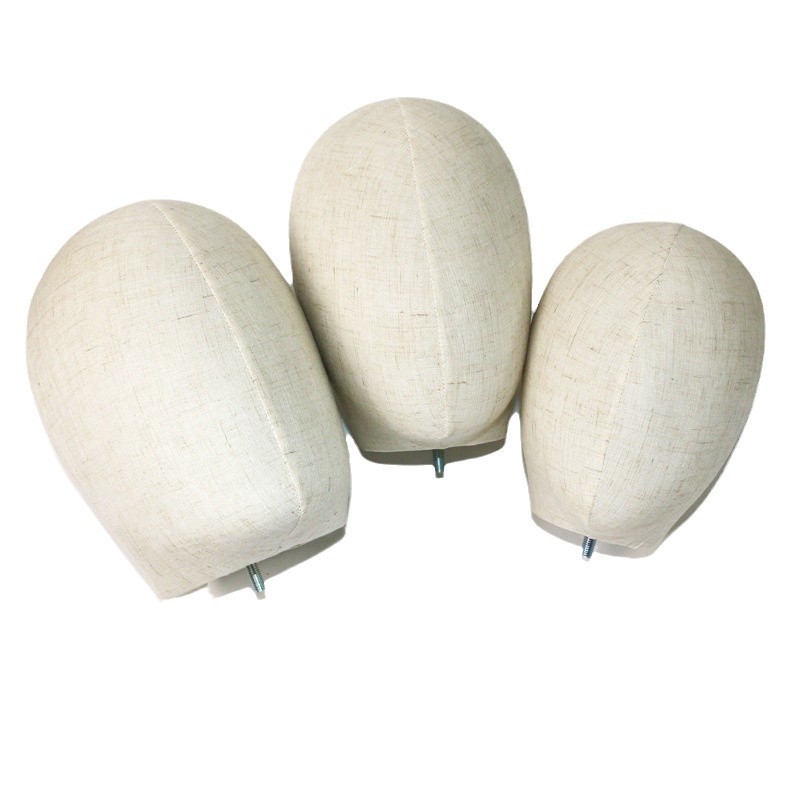 模特头配件麻布头模帽子展示架头模假发模特头服装店模特头配件