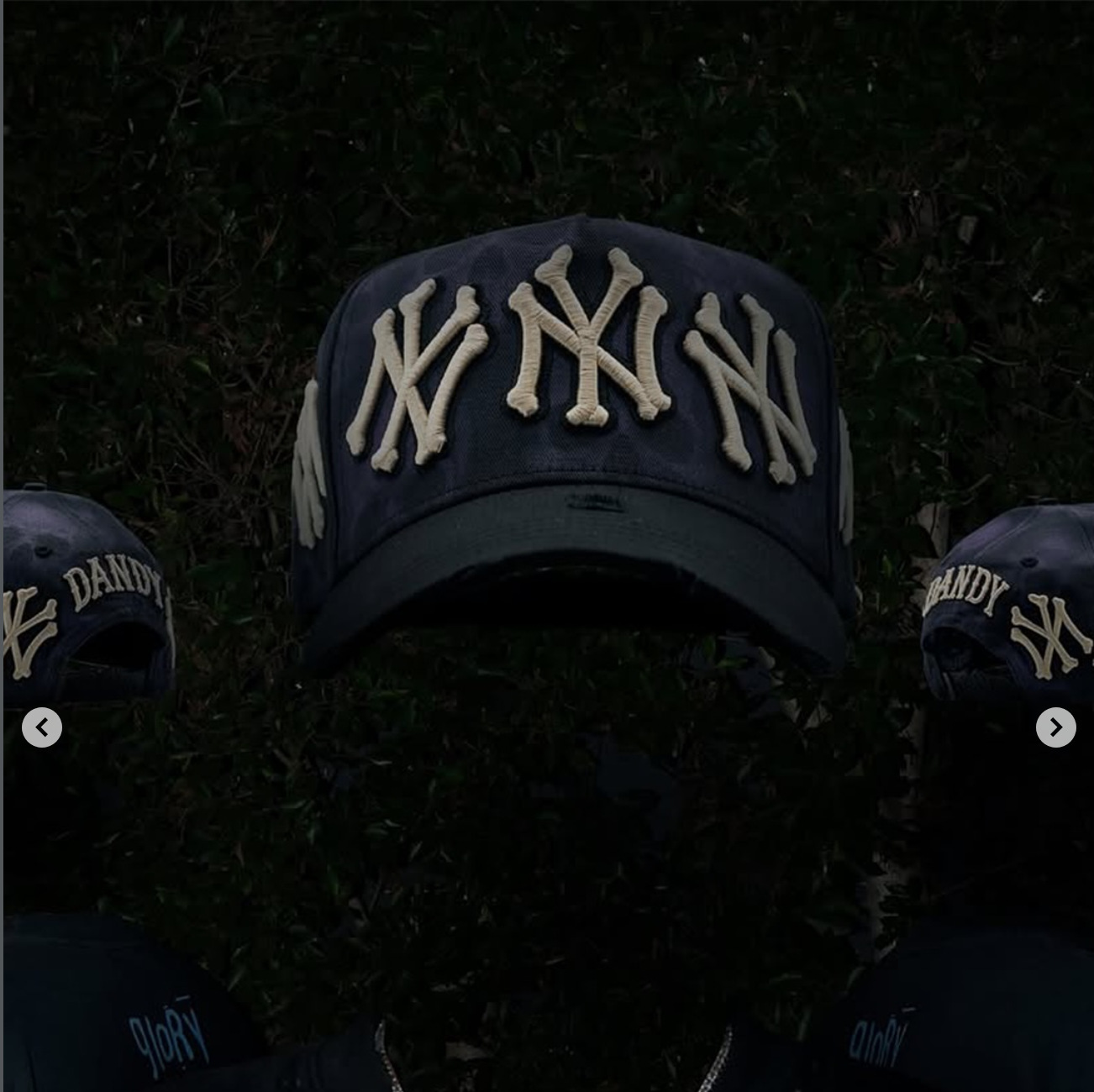 Aliexpress spot Dandy letras bordadas ajustables gorra de boca de pato borde curvo con taladro gorra de béisbol