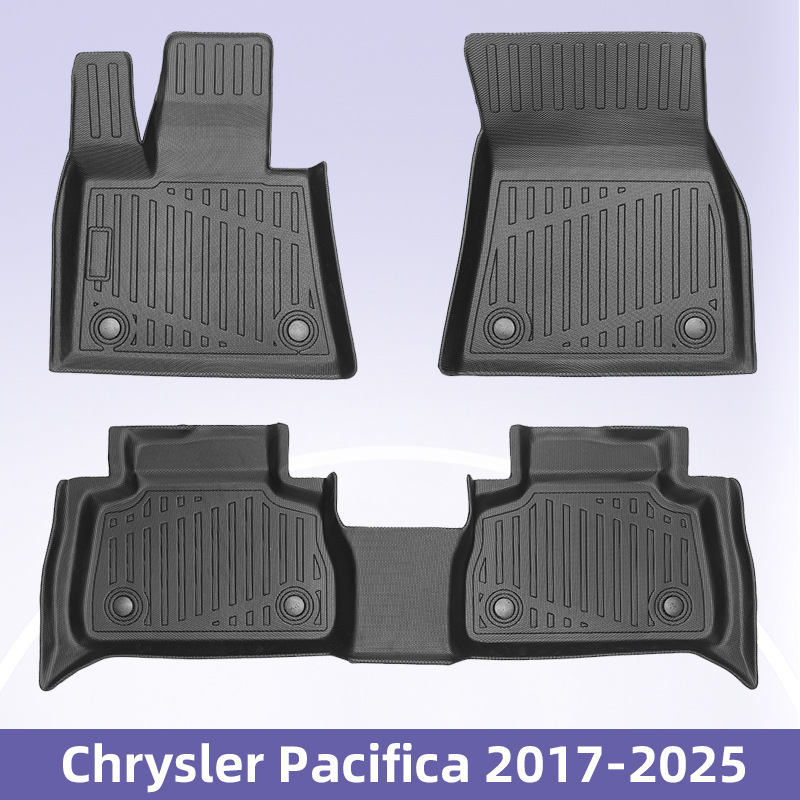Para Chrysler Pacifica2017 - 2025 3D todo el tiempo TPE almohadilla para los pies almohadilla del maletero