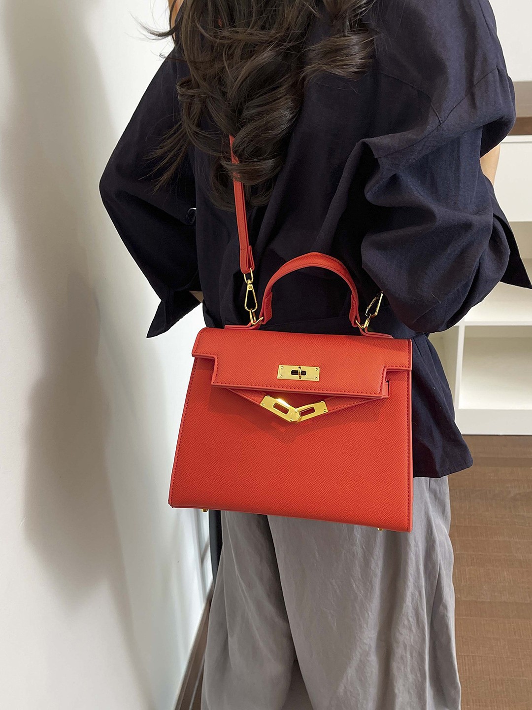 Bolso de mujer nueva moda transfronteriza lujosa portátil Kayli bolso cuadrado de textura avanzada exquisita mochila de viaje