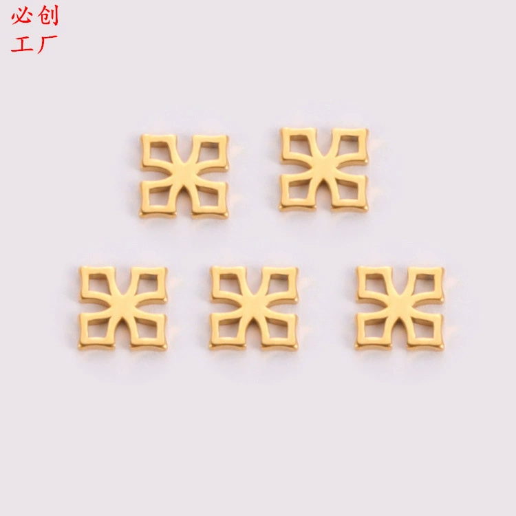 Square pendant stainless steel, accessories, Aliexpress, flowered