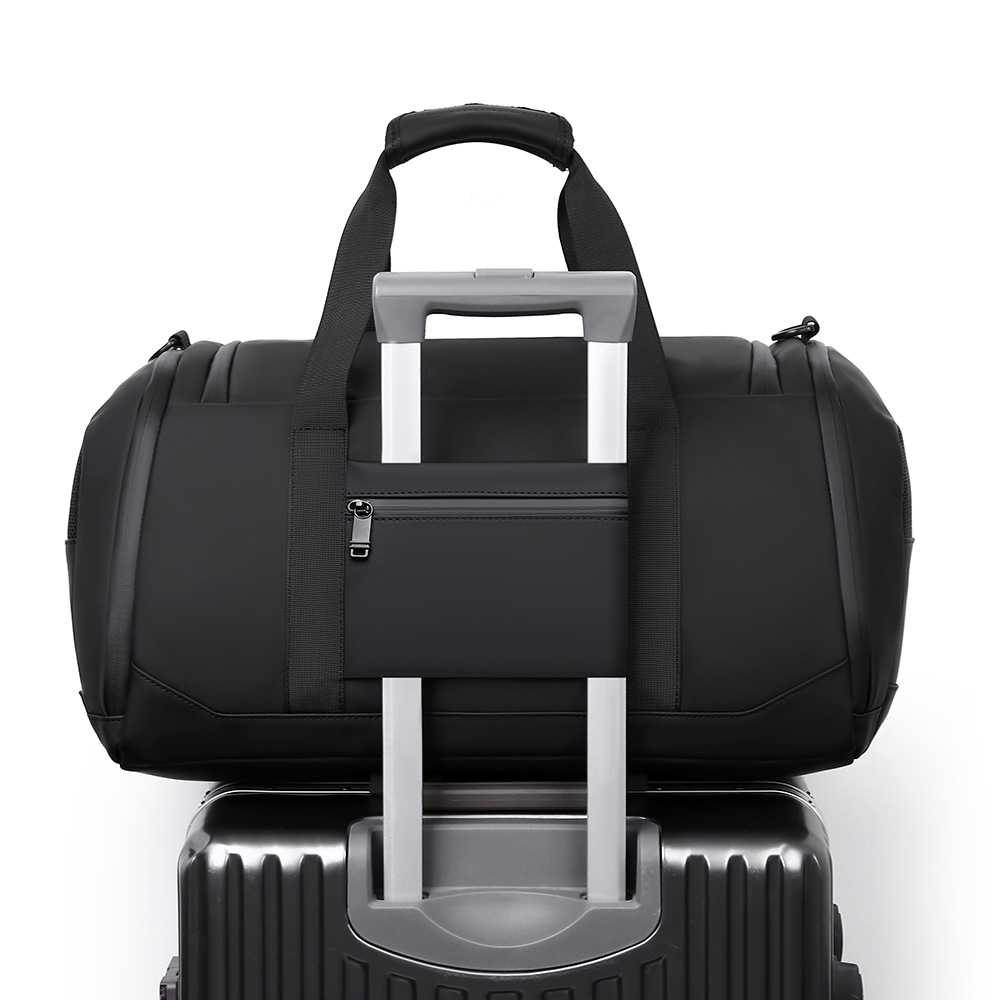 Bolsa de viaje de gran capacidad, separación en seco y húmedo, práctica al aire libre, bolsa de gimnasio resistente al desgaste, bolsa de almacenamiento deportiva de almacén de zapatos independiente de ocio