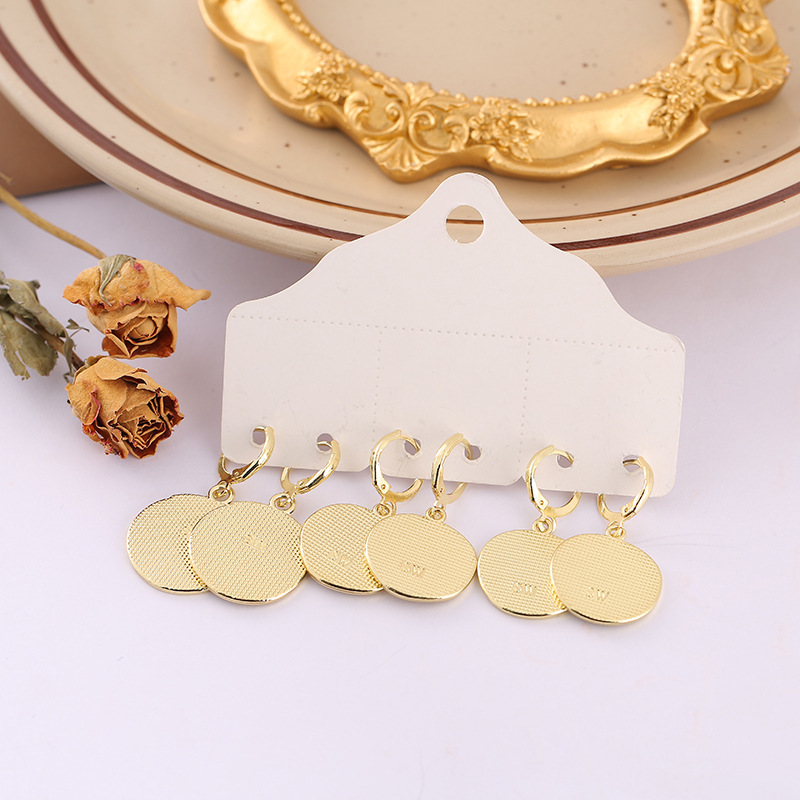 1 Set Fashion Flower Alloy Enamel Womenu0027S Dangling Earrings