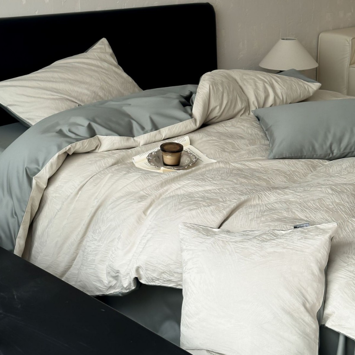 100-Count Class a Yarn-Dyed Jacquard Pure Cotton Four-Piece Set Pure Cotton Satin Long-Staple Cotton Bedding Bed Sheetss