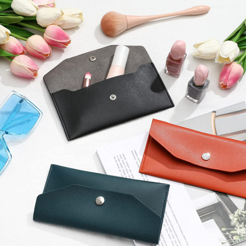 Cross-border same style loose-leaf budget envelope bag folder PU leather women's card holder cash wallet long coin purse