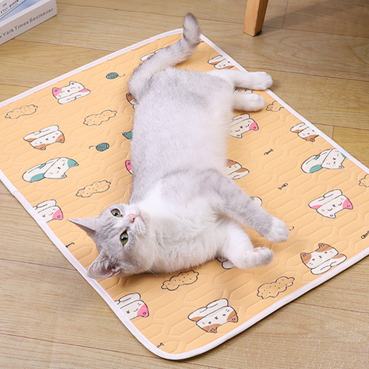 Almohadilla de hielo para mascotas Enfriamiento de verano Almohadilla de seda de hielo para dormir para perros Almohadilla para perros para morderse Almohadilla para gatos para dormir Primavera y verano