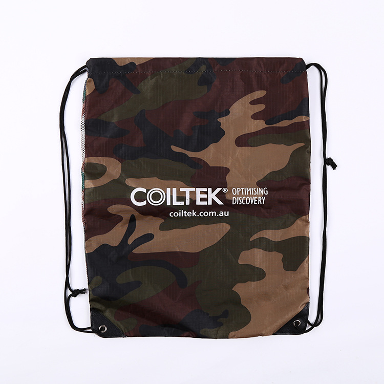 新款学生培训双肩涤纶袋彩印加厚抽绳隔尘服装鞋子收纳束口袋批发