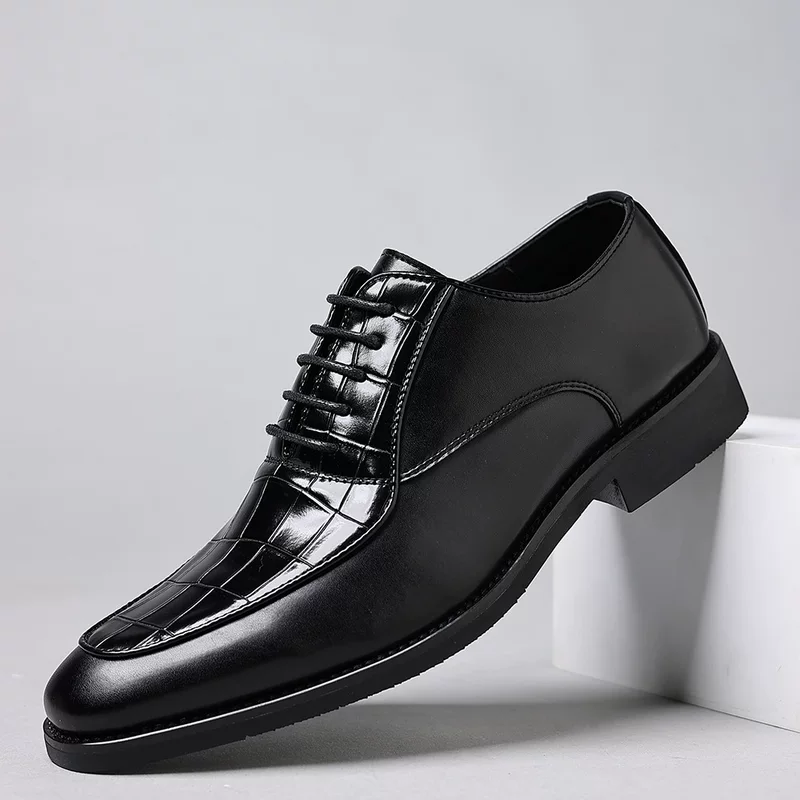 Classic suit jacket, breathable shoes for leather shoes English style for leisure, plus size, British style