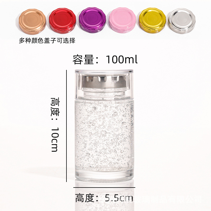 커버가 있는 직선 튜브 100개, 90개/상자, 투명 빨간색 뚜껑;