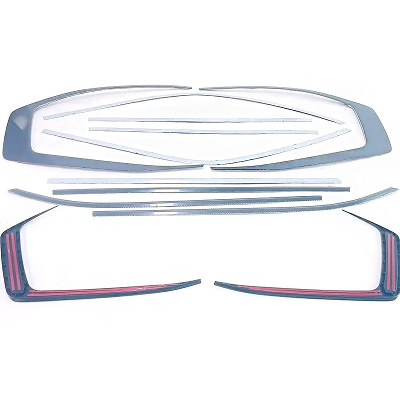 Kùlùzé – Window Trim Strips Şüşə kənarı xromları/moldingləri - 23-land-cruiser-lc300-full-window-12-pieces-low-to-high-profile-upgrade