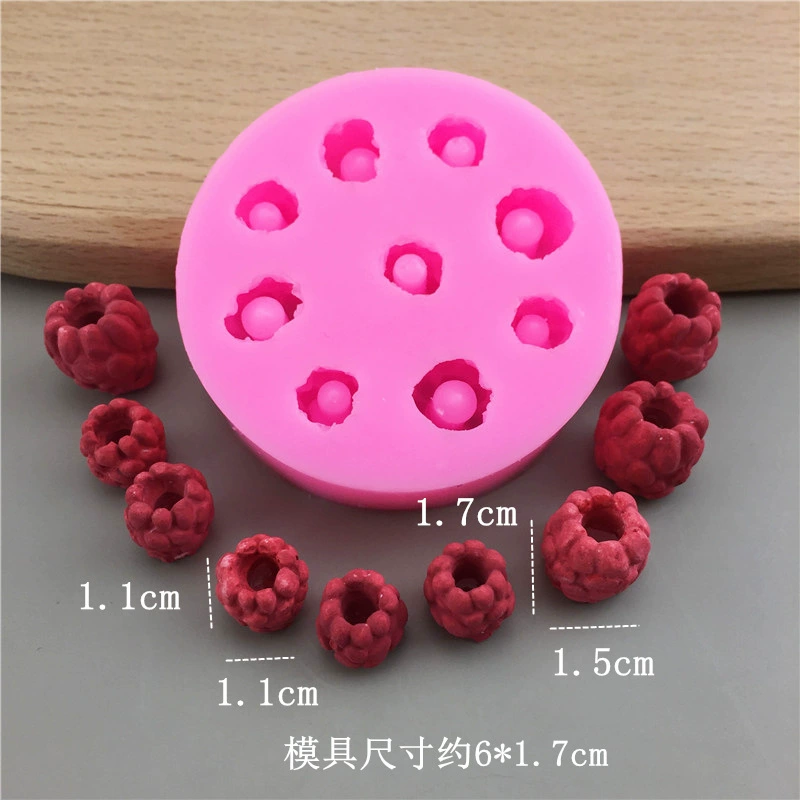Silicone Fruit Molds (DIY) — Blueberry & Raspberry Shapes, Heatproof −40–230°C, Multi-size