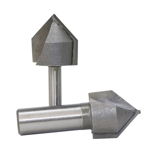 V-shaped knife woodworking trimming bakelite milling trimming machine engraving machine gong milling woodworking 90° V-shaped bevel tip tool