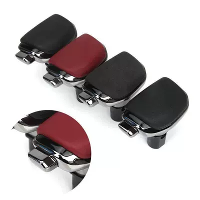 Cab and accessories — Crystal Gear Shift Knob - infiniti-black-model-flat-hole-red-face