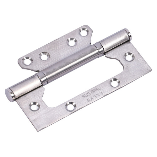 Manufacturer stainless steel butt hinges 4-inch and 5-inch silent bearing bedroom wooden door thickened brushed hinge leaf