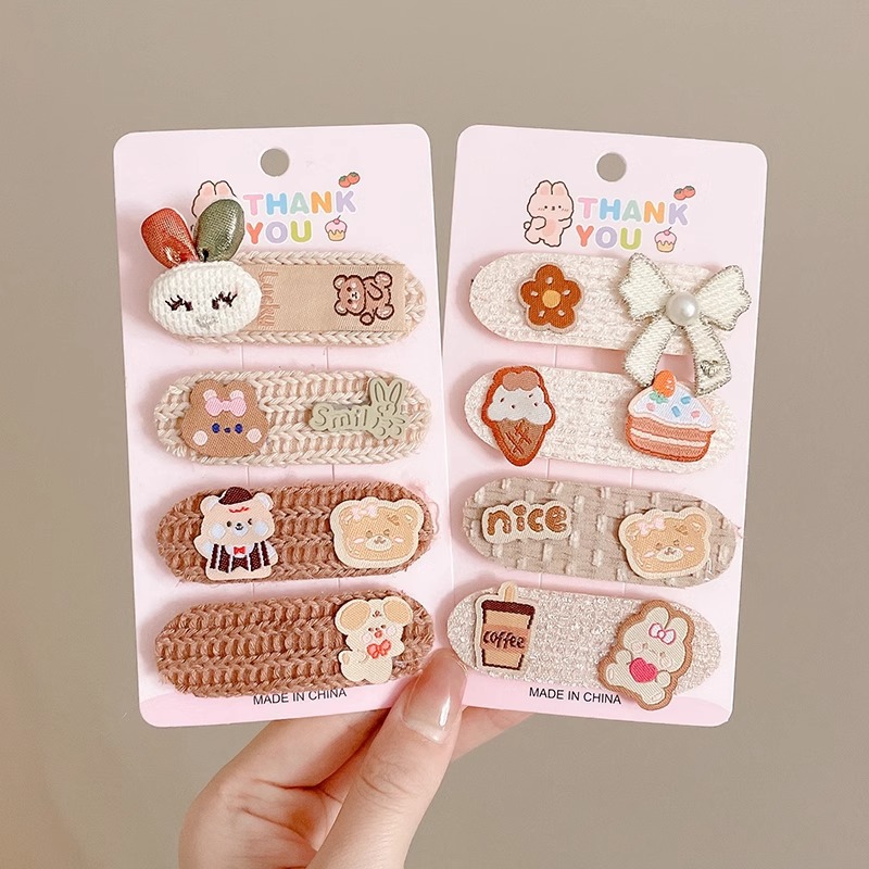 Lindo bebé flequillo pegatinas mágicas pegatinas para niños horquilla de velcro para bebé flequillo de dibujos animados tocado para niñas accesorios para el cabello