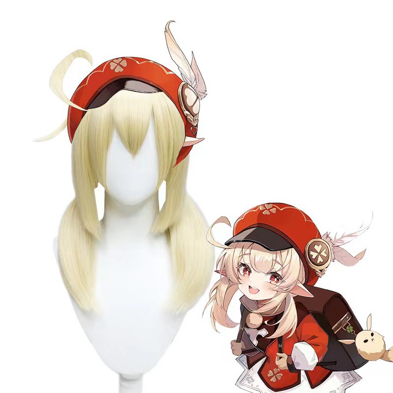 Transfronterizo de la fuga del dios original del sol Corey doble cola de caballo personaje estilo cosplay peluca peluca animada bidimensional image 1