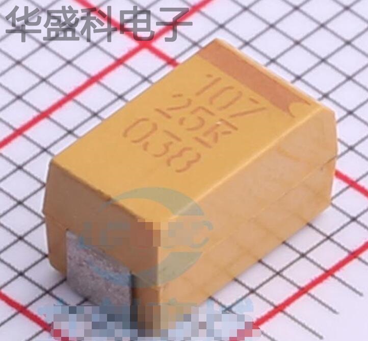 T495X107K02TE150 描述 100uF ±10% 25V 钽电容器