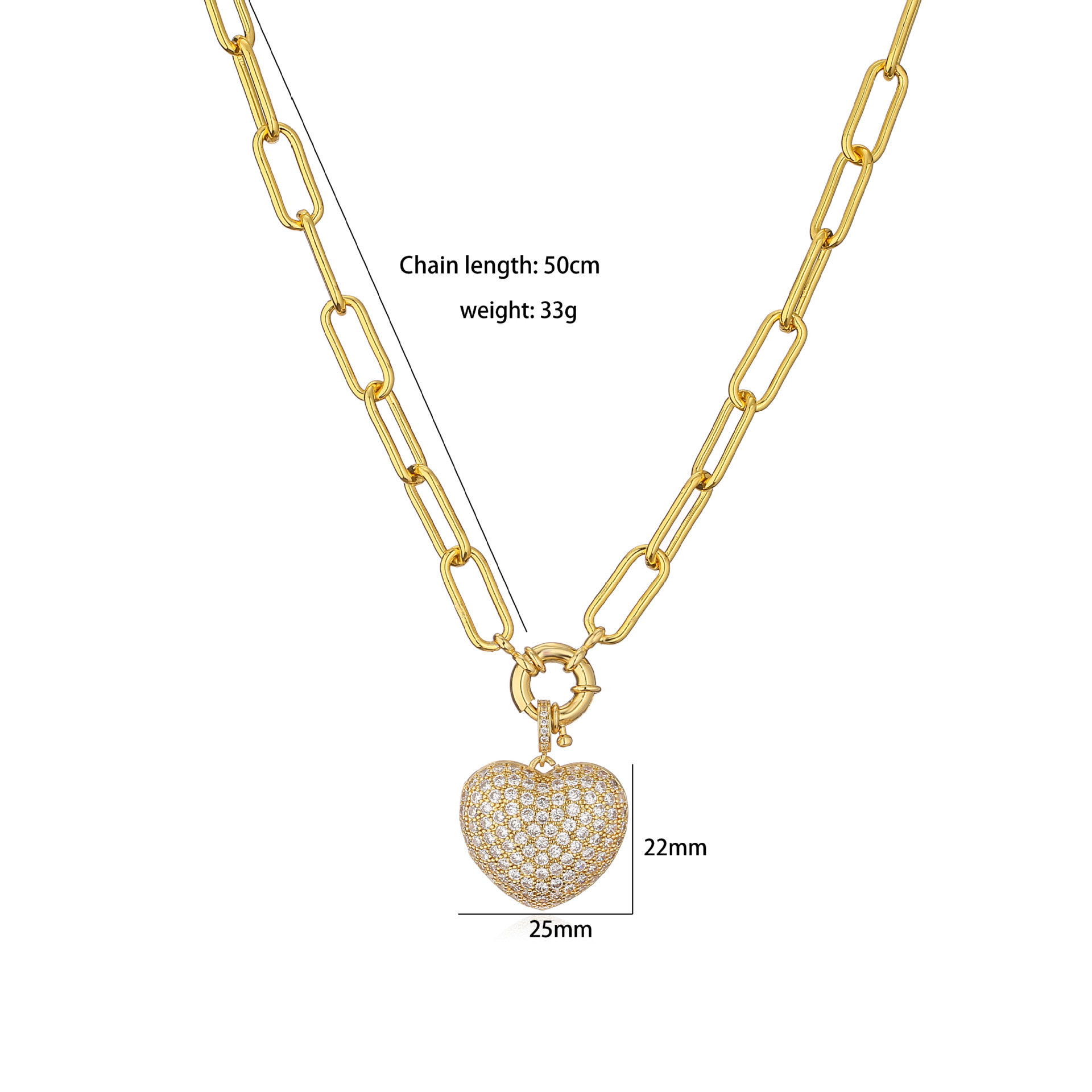 Fashion Heart Shape Copper Inlay Zircon Rings Earrings Necklace