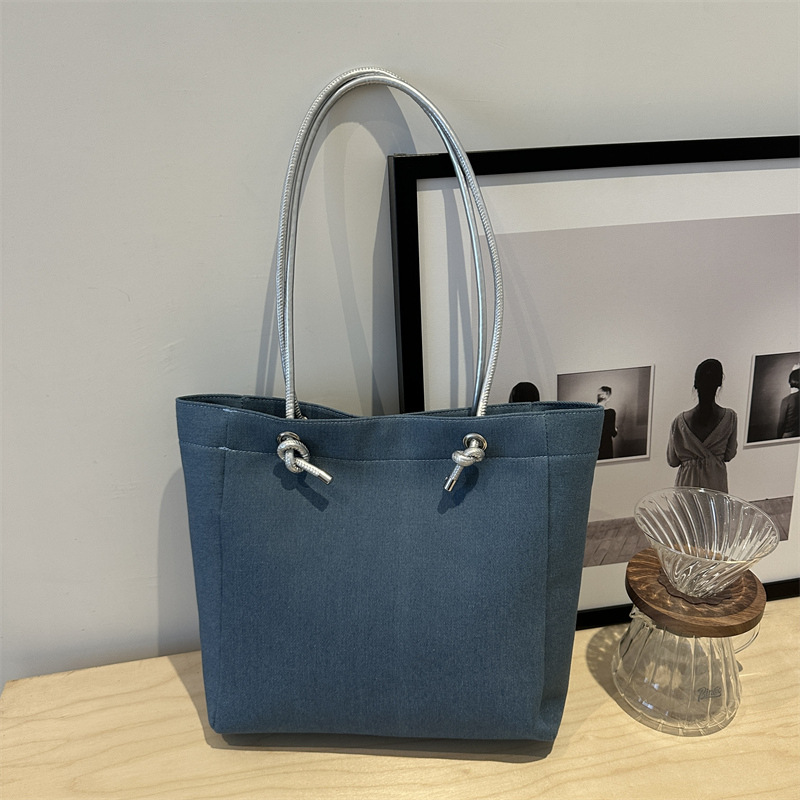 2024 otoño nuevo estilo simple de moda de gran capacidad bolso de hombro de moda ocio de viaje literario de gran capacidad bolsa