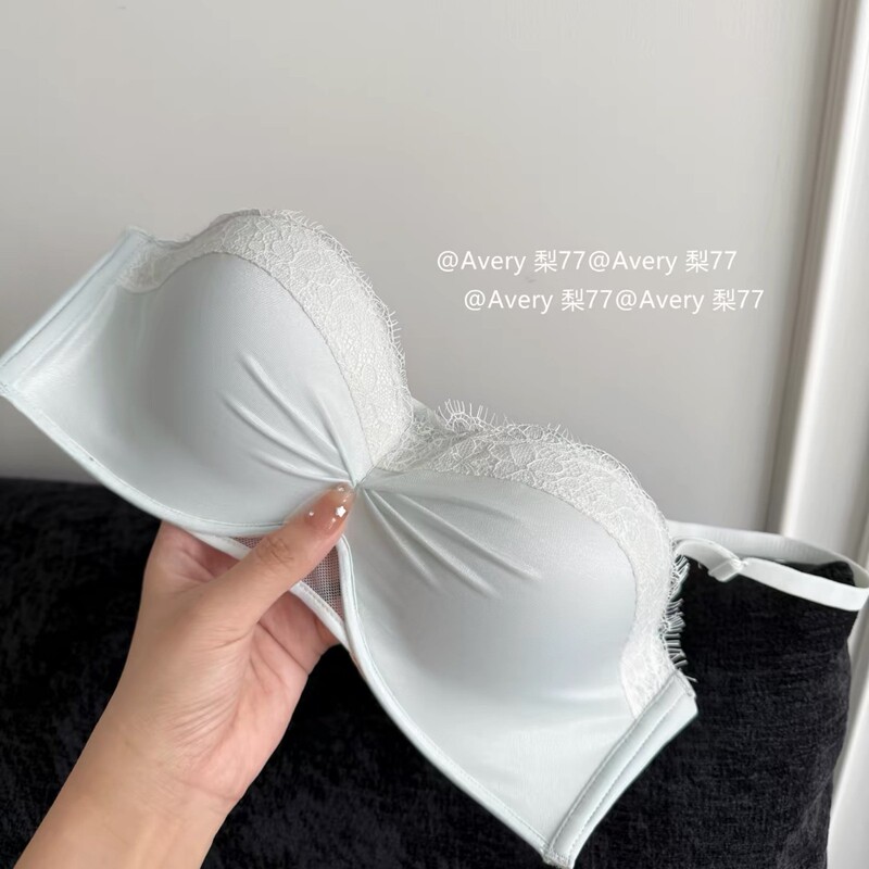 "Twilight Star Spirit" Eyelash Lace~ Three-Dimensional Half-Cup Bra for Women with Small Busts, Push-Up and Lift-Up Effect, Enhancing Appearance