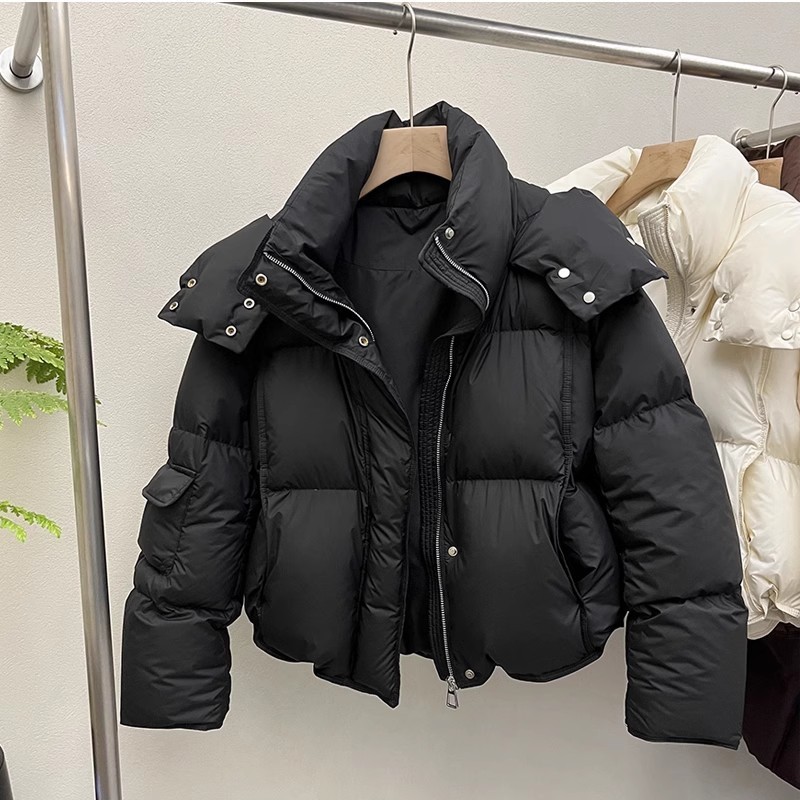 Algodón ropa de algodón mujer 2025 nueva chaqueta de algodón de leche nicho de diseño suave viento grueso chaqueta de pan de invierno