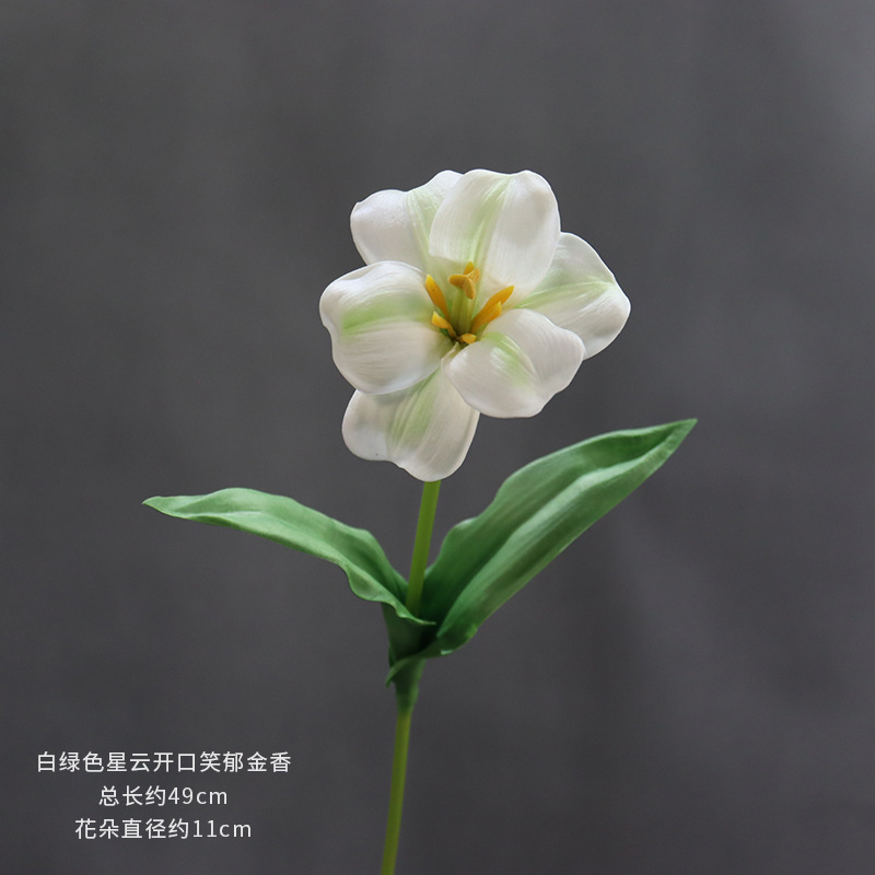 Material de flor de boda blanco brumoso artificial Misty Wedding Hall decoración camino plomo arreglo de flores techo flor artificial Flor de plástico