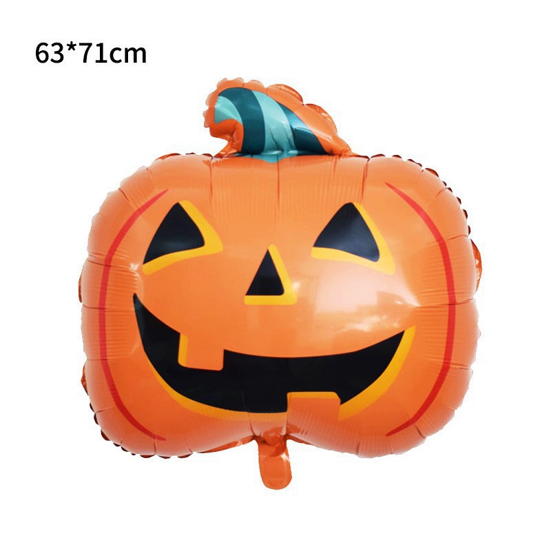 Globo de película de aluminio de Halloween nuevo tema de bruja de dibujos animados calabaza fiesta de Halloween diseño de globos en forma de fantasma