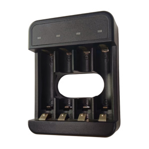 4-slot LED Ni-MH, Ni-Cd multi-function battery charger