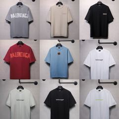 夏のパリ風トレンドブランド新作夜景柄ルーズフィットレタープリントカジュアル半袖Tシャツ男女兼用純綿
